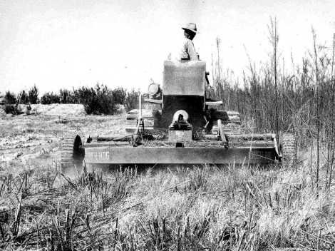 Cutting-brush-with-brush-hog-cutter-pulled-by-a-td-6 Cutting-brush-with-brush-hog-cutter-pulled-by-a-td-6